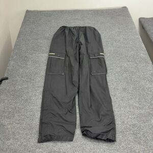 Vintage‎ Stearns Pants Mens Medium Black Nylon Cargo Snap Leg Gorpcore Utility